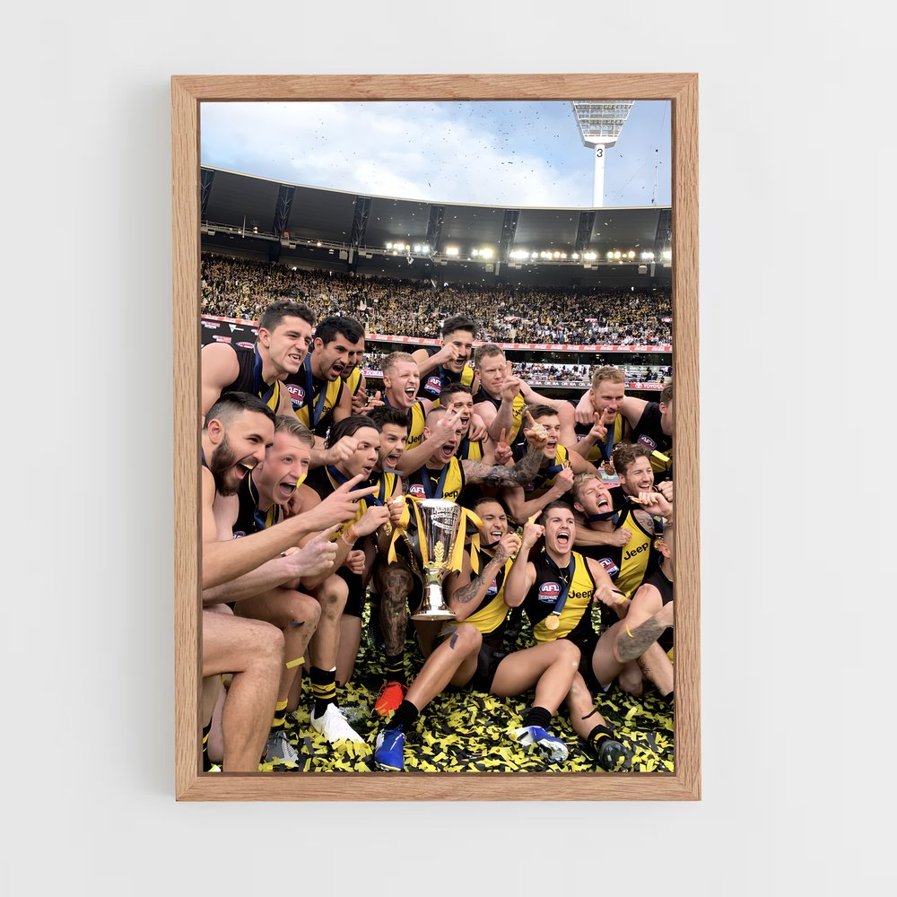 Poster La Victoire des Tigers – affiche Football australien (vue 4)